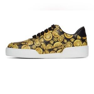 Versace Men's Sneakers in Black and Gold (Limited edition)